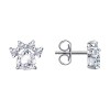 Серьги из серебра с фианитами «Королевский блеск» SOKOLOV (арт.0098)