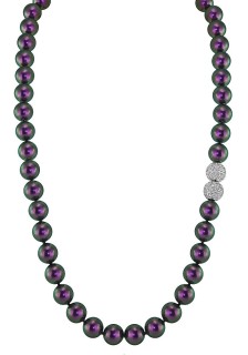 Ожерелье серебро с жемчугом и куб. цирконием «Pearl Kiss» Rivoli (арт.32L-SK-19)