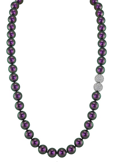Ожерелье серебро с жемчугом и куб. цирконием «Pearl Kiss» Rivoli (арт.32L-SK-19)