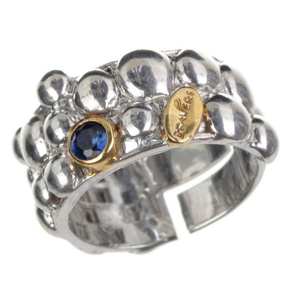 Серебряное кольцо BEAVERS с корундом 1142s