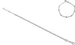 Браслет из серебра с куб. цирконием Русские Самоцветы (Арт.afb-2-swr-1-s)