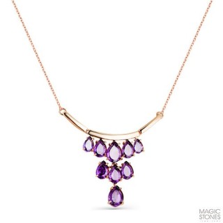 Ожерелье с аметистом «Фиолетовый Каскад» золото Magic Stones (арт.06-1-082-0200-010)