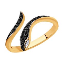 Кольцо из золота с бриллиантами (Арт.7010065)