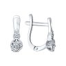 Серьги из серебра с фианитами (Арт.94025660)