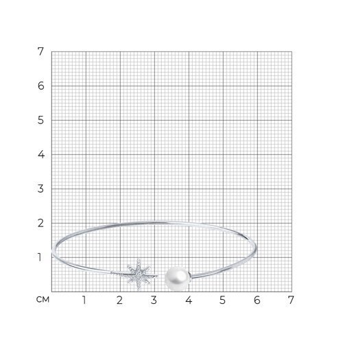 Браслет золотой пробы 585 с жемчугом (Арт.79-50014-3)