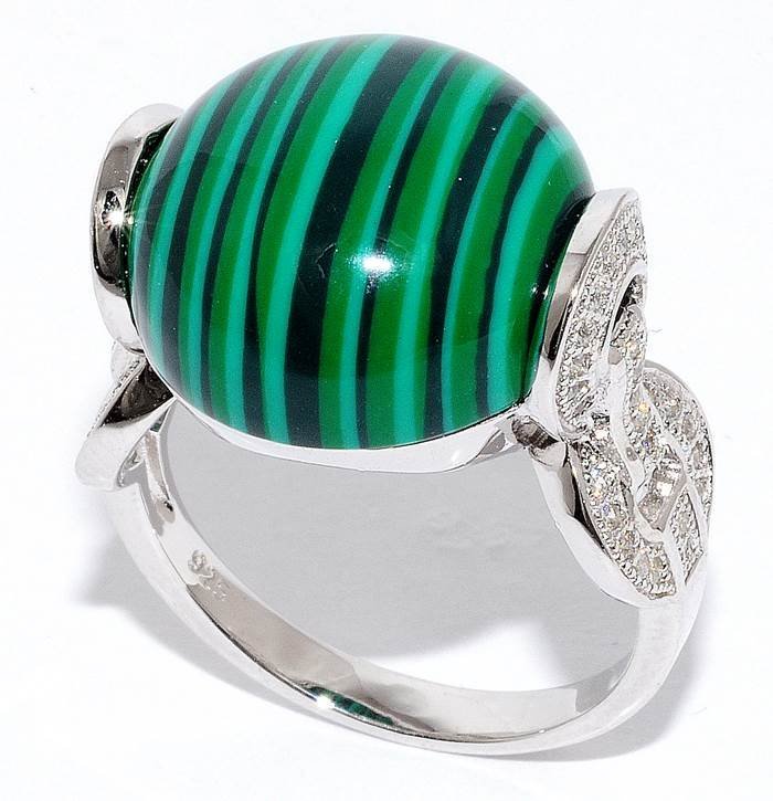 Кольцо Серебряные крылья (Арт.21sr000795c-1-96_malahitpr_kubcirkonii)