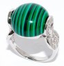 Кольцо Серебряные крылья (Арт.21sr000795c-1-96_malahitpr_kubcirkonii)