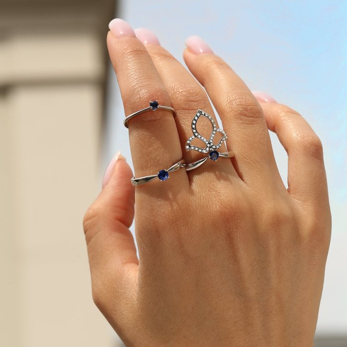 Кольцо из белого золота с сапфиром (Арт.7897752_wgsa_ko_sa_wg)