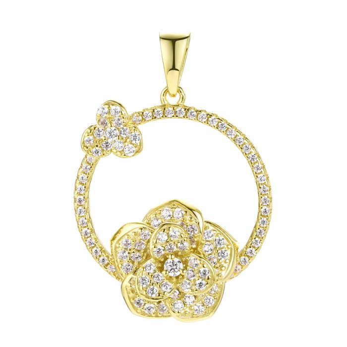 Кулон из серебра с фианитом (Арт.mp-p01030-x-l-w-x-w)