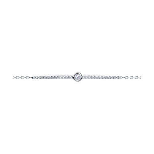 Браслет из серебра с фианитами (Арт.94051019)