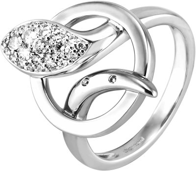 Кольцо из белого золота с бриллиантом (Арт.db051gb2s)