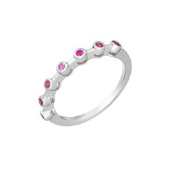 Кольцо из серебра с рубином (Арт.sl-r11016-x-w-r-x-x)