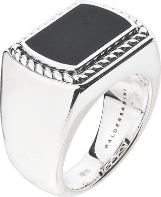 Кольцо из серебра с ониксом (Арт.y2014r_90_13)