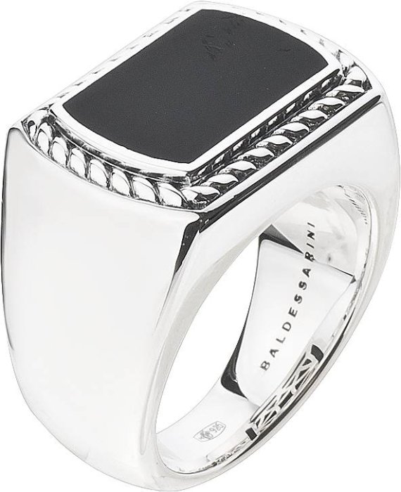 Кольцо из серебра с ониксом (Арт.y2014r_90_13)