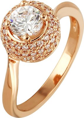 Кольцо из ювелирного сплава с куб. цирконием (Арт.zrg03309)