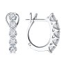 Серьги из белого золота с бриллиантами (Арт.1021884-3)
