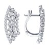 Серьги из белого золота с бриллиантами (Арт.1022042-3)