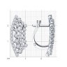 Серьги из белого золота с бриллиантами (Арт.1022042-3)
