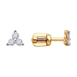 Серьги из золота с бриллиантами (Арт.1022142)