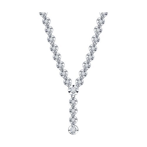 Колье из белого золота с бриллиантами (Арт.1070041)