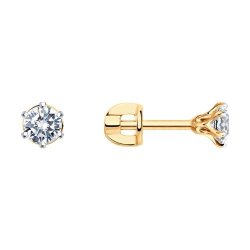 Серьги из золота с бриллиантами (Арт.9020027-36)