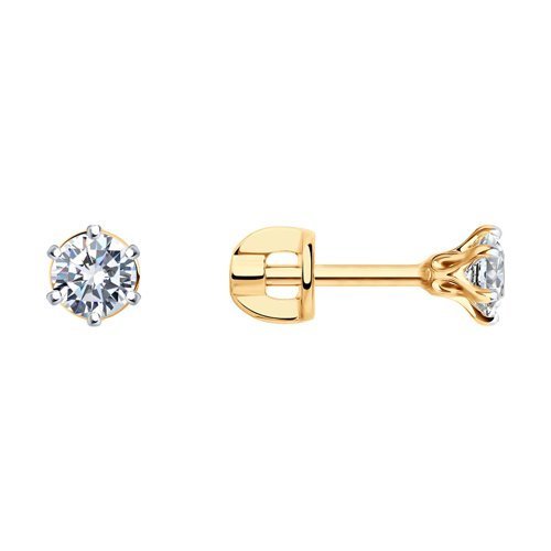 Серьги из золота с бриллиантами (Арт.9020027-36)