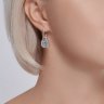 Серьги из серебра с топазами и фианитами (Арт.92022830)