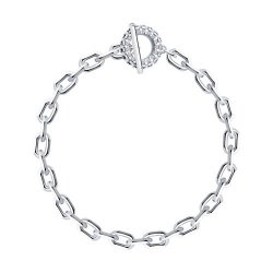 Браслет из серебра с фианитами (Арт.94051612)