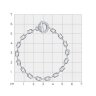Браслет из серебра с фианитами (Арт.94051612)