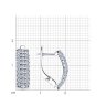 Серьги из серебра с фианитами (Арт.94-120-01644-1)