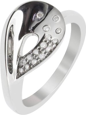 Кольцо из белого золота с бриллиантом (Арт.7vb001gb2_52)