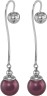 Серьги серебряные с жемчугом «Beautiful 18S» Rivoli (арт.AAS-10-12-18-S)