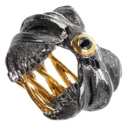 Серебряное кольцо BEAVERS со шпинелью 1355sh_ox