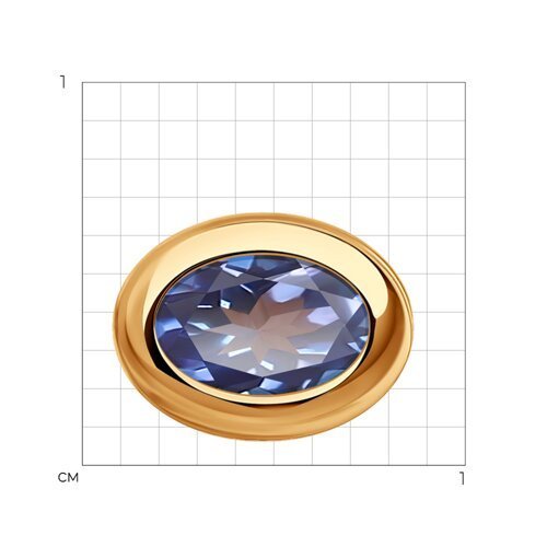 Подвеска из золота с танзанитом (Арт.6034170)