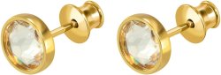 Серьги из серебра с кристаллом swarovski (Арт.bds-5-ss34-1-g)