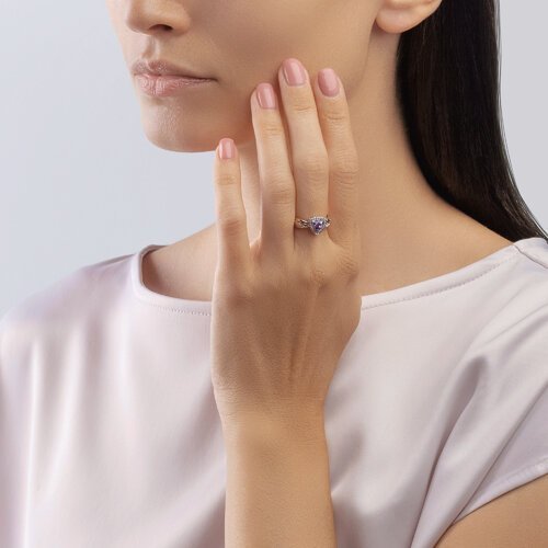 Кольцо из золота с бриллиантами и танзанитом «Триумф Танзании» SOKOLOV (арт.6014119)