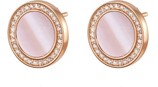 Серьги серебряные с жемчугом и куб. цирконием Pearl Charm R Rivoli (арт.FPO-S1-10-P-R)