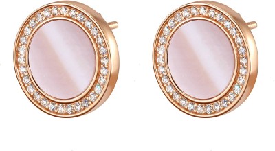 Серьги серебряные с жемчугом и куб. цирконием Pearl Charm R Rivoli (арт.FPO-S1-10-P-R)