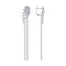 Серьги из серебра с фианитами (Арт.94025104)