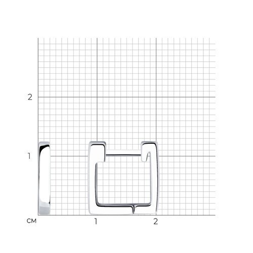 Серьги из серебра (Арт.94025886)