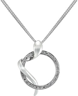 Кулон с бриллиантами из белого золота «Sensuality Circle» Diamanti (арт.DB552GB2S)