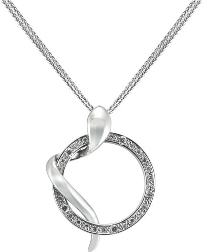 Кулон с бриллиантами из белого золота «Sensuality Circle» Diamanti (арт.DB552GB2S)