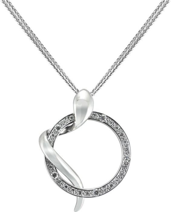 Кулон из белого золота с бриллиантом (Арт.db552gb2s)