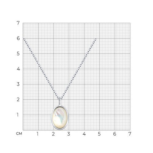 Колье SOKOLOV «Серебряная нежность с перламутром» (арт. 83070045)
