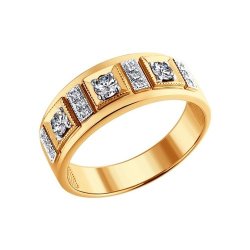 Кольцо из золота с бриллиантами (Арт.1010320)