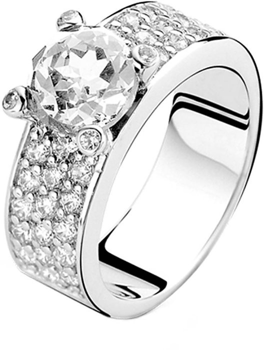 Кольцо из серебра с куб. цирконием (Арт.1493zi)