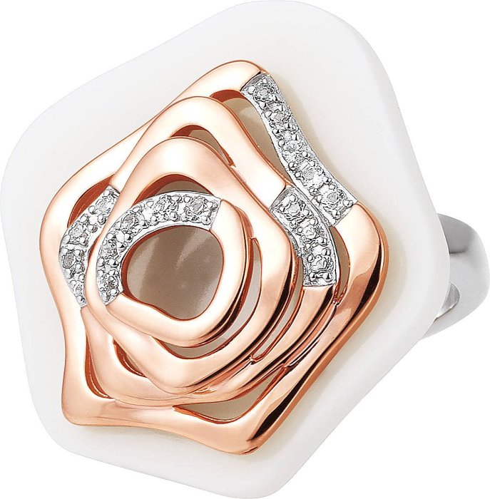 Кольцо из серебра с куб. цирконием (Арт.42_03263-0sg)