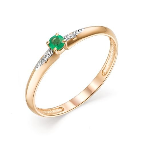 Золотое кольцо с бриллиантом Алькор КЮЗ (Золото) 13621-101