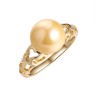 Кольцо серебряное с жемчугом «Golden Pearl Shine» Fresh Jewelry (арт.PI-R01949-X-L-ST705-X-X)