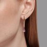 Серьги золотые пробы 585 с аметистом (Арт.728655)